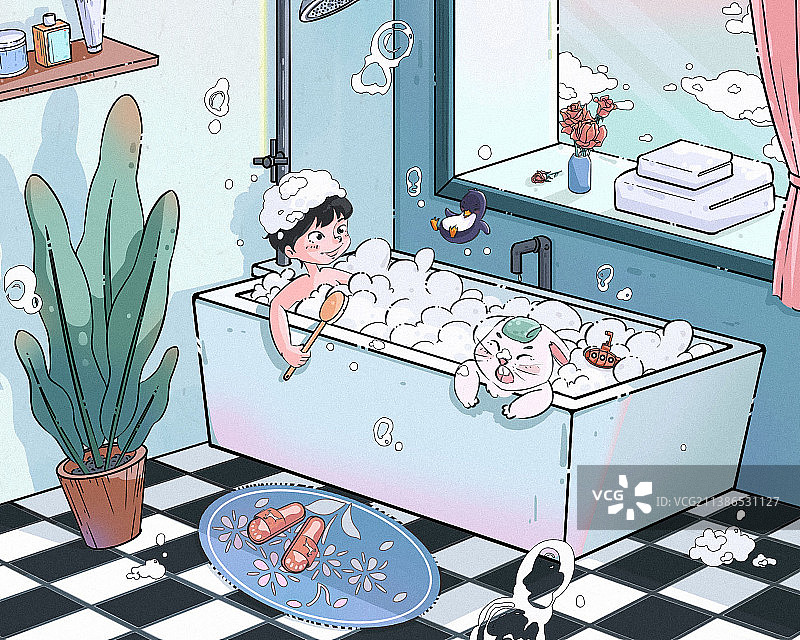 浴室的小趣事图片素材