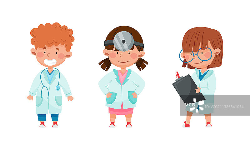 儿童医生套装图片素材