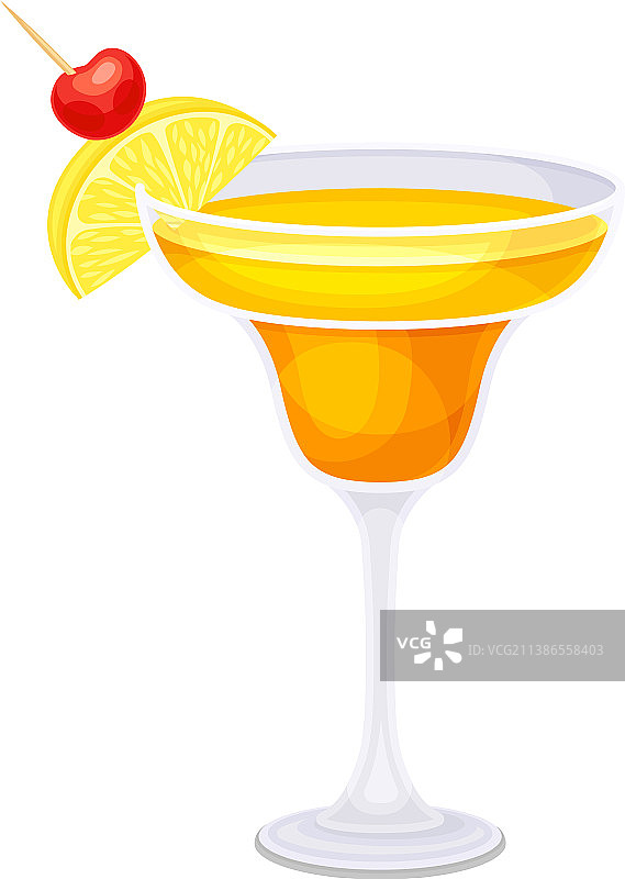 一杯带吸管和柠檬的热带鸡尾酒图片素材