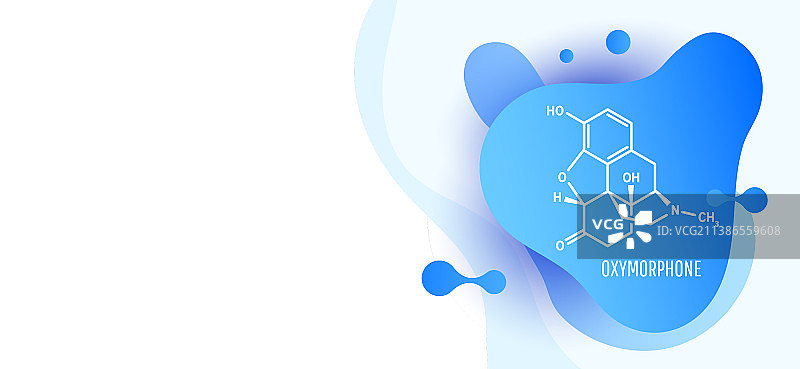 羟吗啡酮阿片类镇痛药分子图片素材