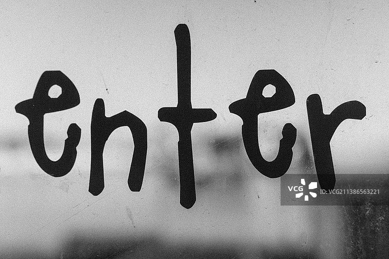 洛杉矶墙上的文字特写，美国加利福尼亚州图片素材