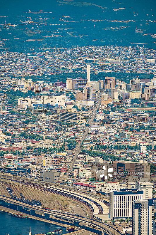 城市建筑的高角度视图图片素材