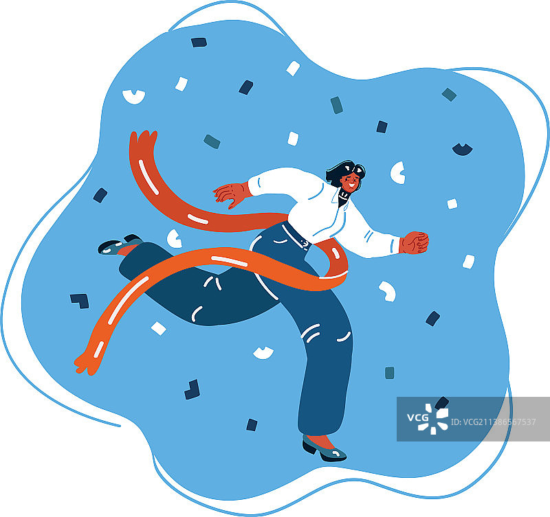 女孩完成她的路图片素材