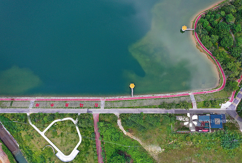 广东省广州市增城区派潭镇白水寨风景名胜景区航拍图片素材