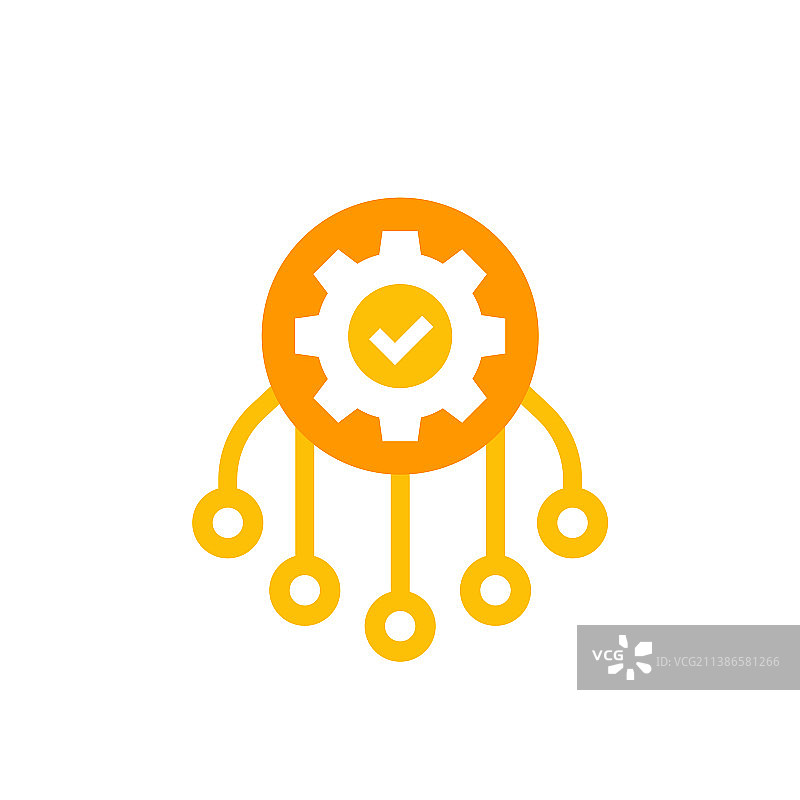 白色背景上的多渠道营销图标图片素材