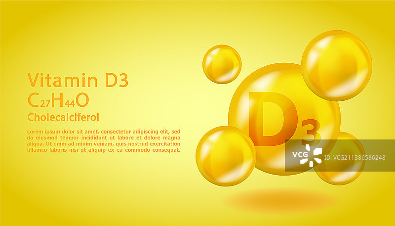 3D维生素D3胆钙化醇分子设计图片素材