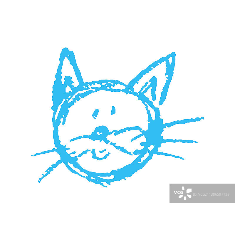 图标在手绘风格的蜡笔画图片素材