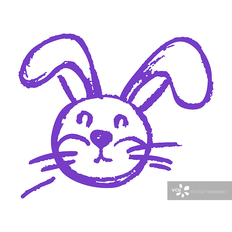 图标在手绘风格的蜡笔画图片素材