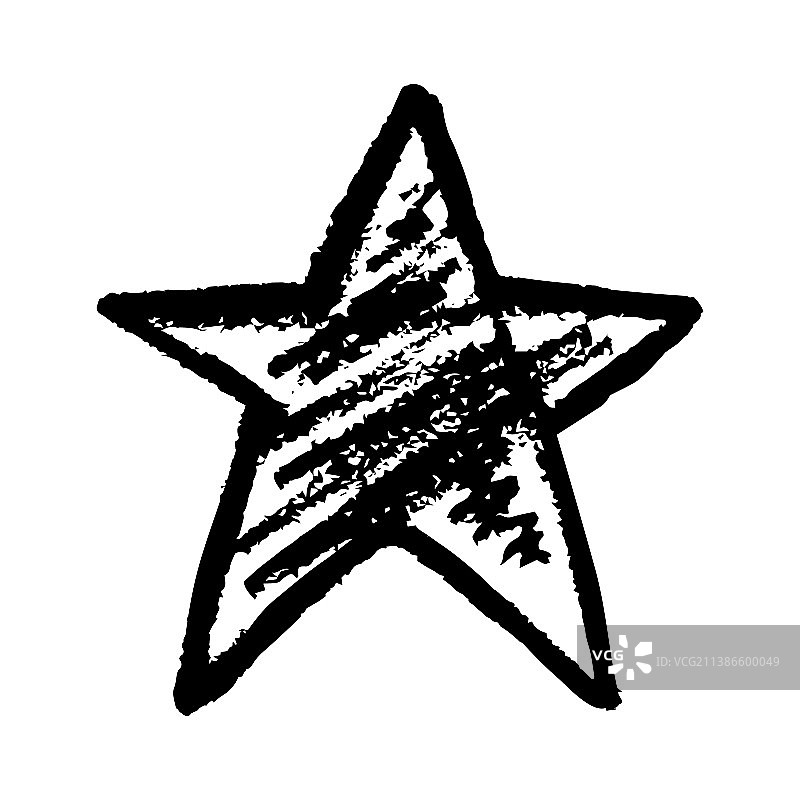 图标在手绘风格的蜡笔画图片素材