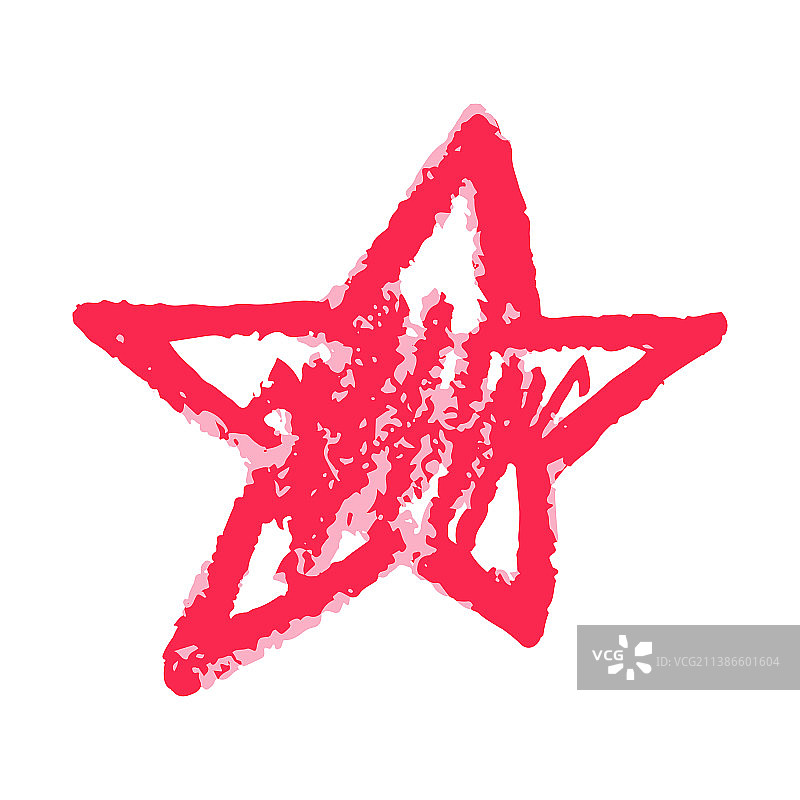 图标在手绘风格的蜡笔画图片素材