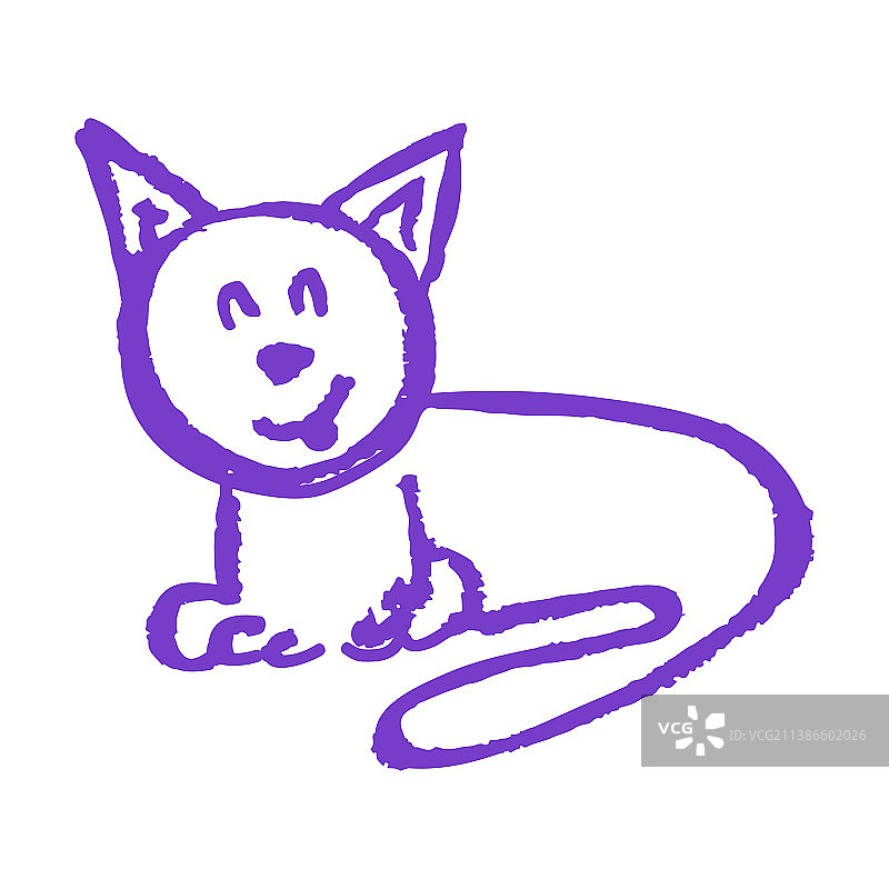 图标在手绘风格的蜡笔画图片素材