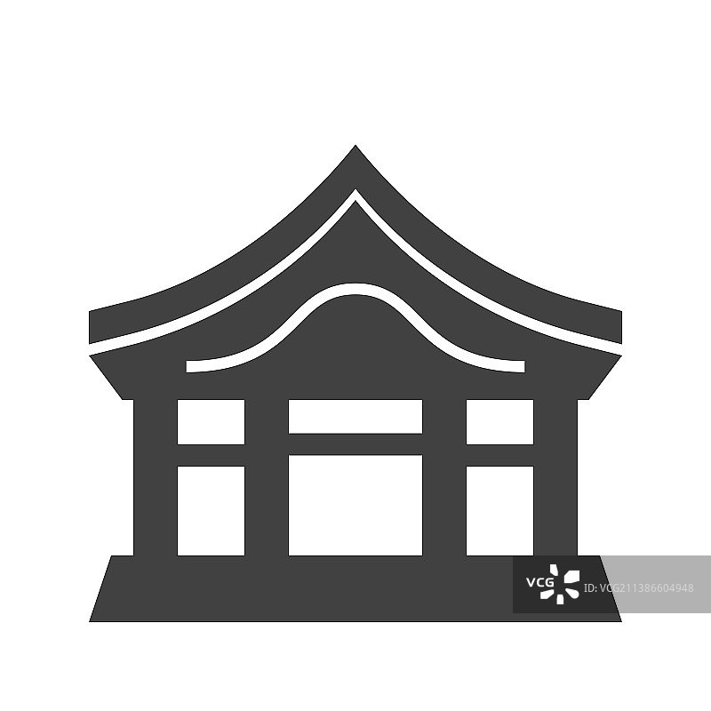 亚洲寺庙图标图片素材