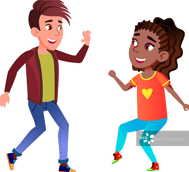 学生情侣活力舞蹈图片素材