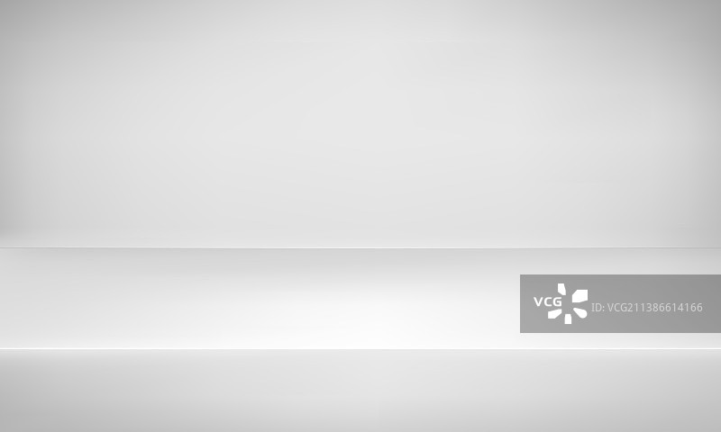 逼真的空白白色简约工作室展厅图片素材