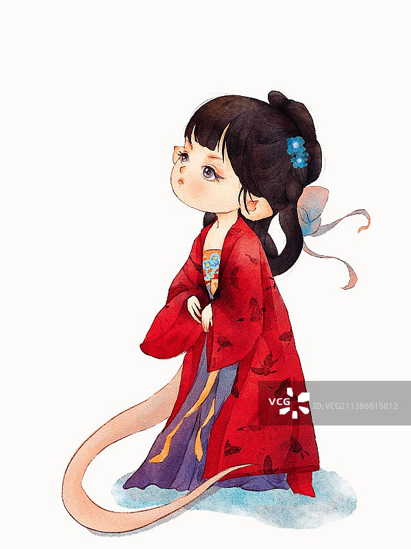 十二生肖-鼠（无字）图片素材