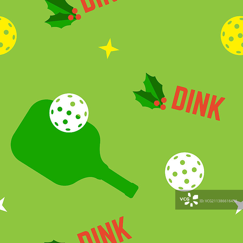 圣诞匹克球无缝图案图片素材