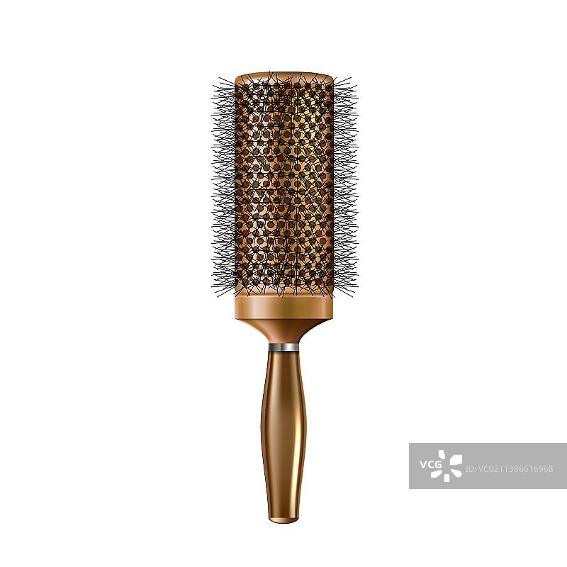 美发师用梳子做发型图片素材