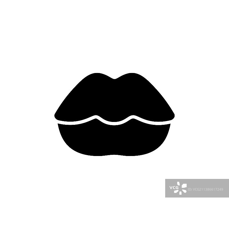美丽的黑嘴唇女人图片素材