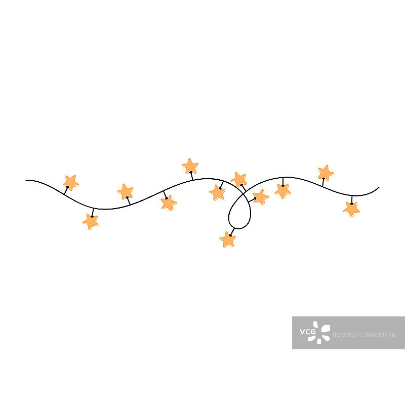 闪烁的灯光装饰图片素材