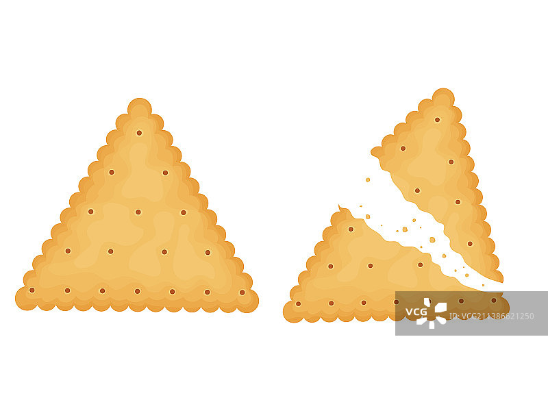 三角形饼干图片素材