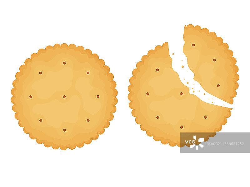 圆形薄脆饼干食物图片素材