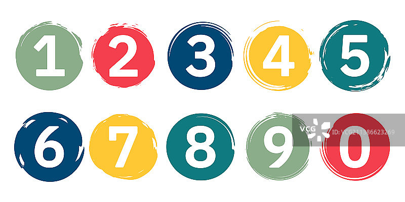 儿童彩色趣味数字图片素材