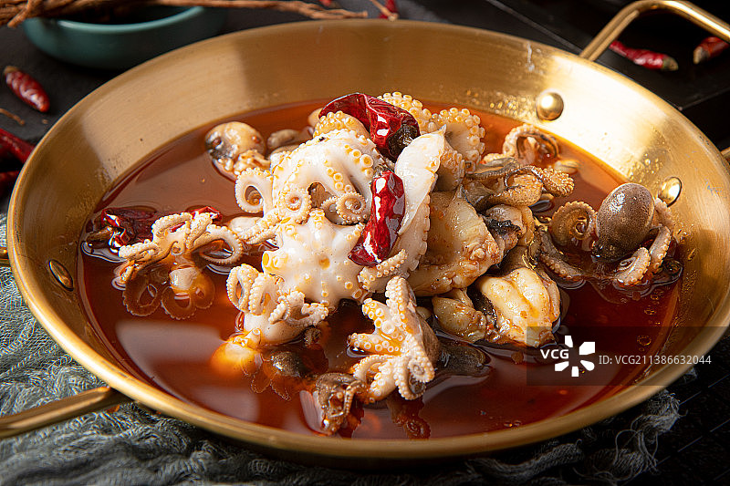 辣卤小章鱼图片素材