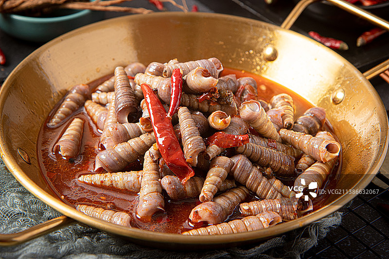 辣卤钉螺图片素材