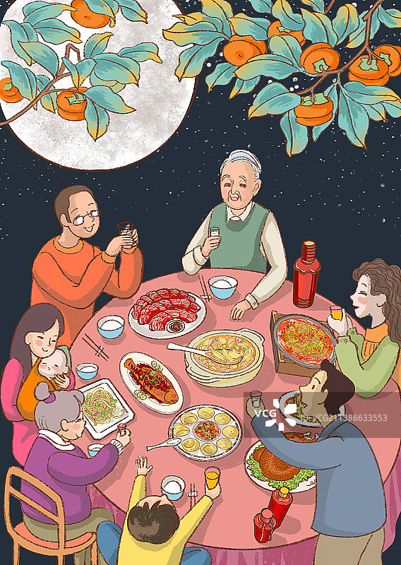 家庭聚会图片素材