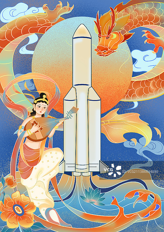 敦煌飞天图片素材