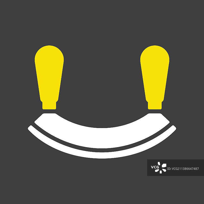 双刃草药切割器或Mezzaluna图标图片素材