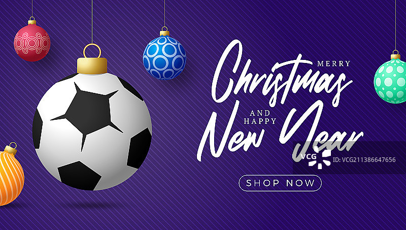 足球运动圣诞贺卡图片素材