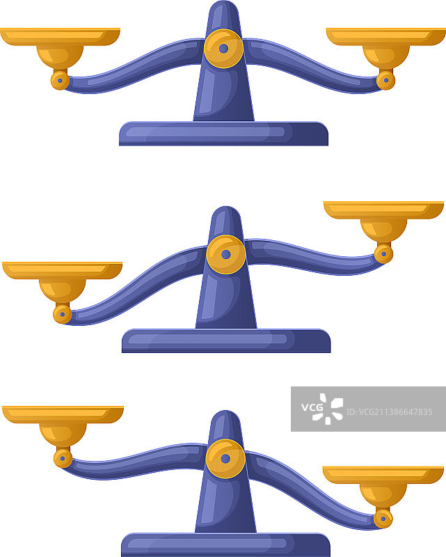 天秤失衡砝码与正义图片素材