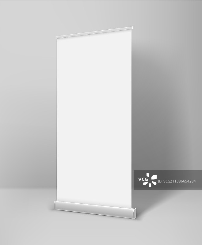 空白白色易拉宝广告banner图片素材