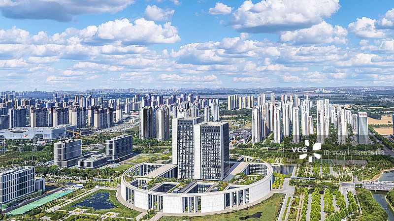 济宁太白湖新区城市风光图片素材