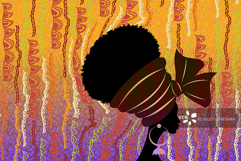 戴头巾的非洲女性banner图片素材