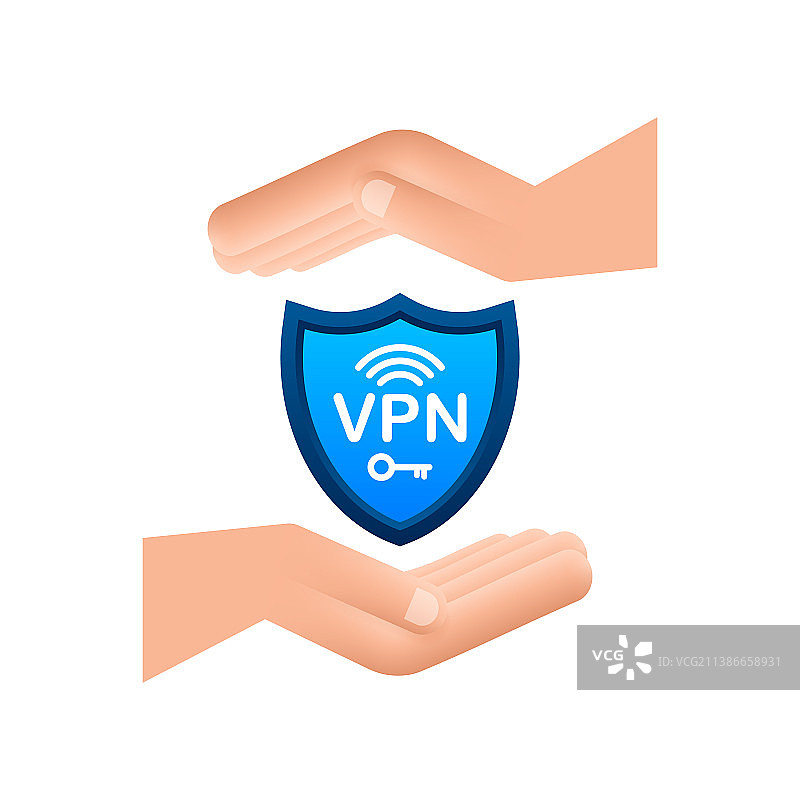 VPN安全连接概念图片素材