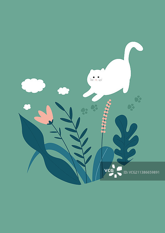 可爱猫咪图片素材