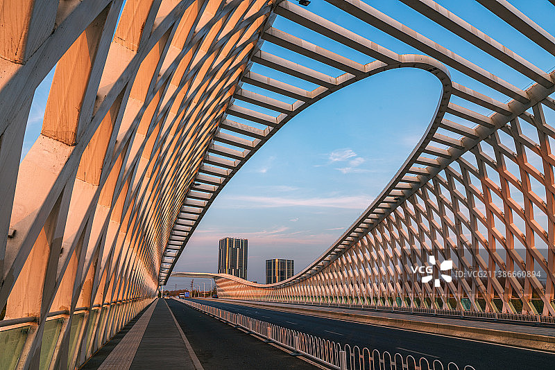 北京昌平未来科学城东路桥图片素材