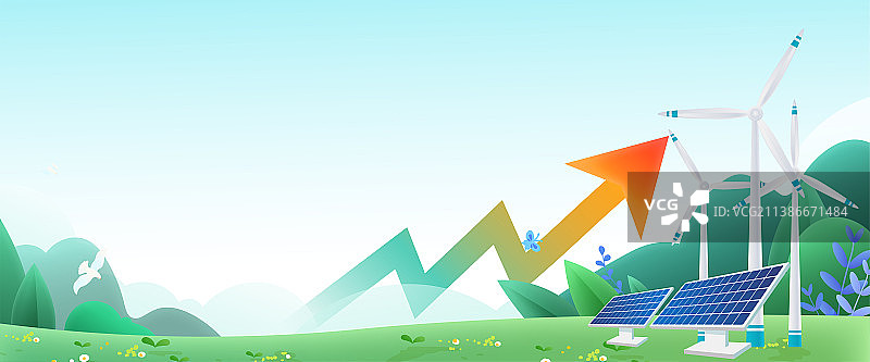 全球变暖与碳排放新能源相关插画图片素材