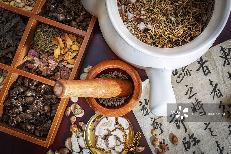 中医馆中药材展示图片图片素材