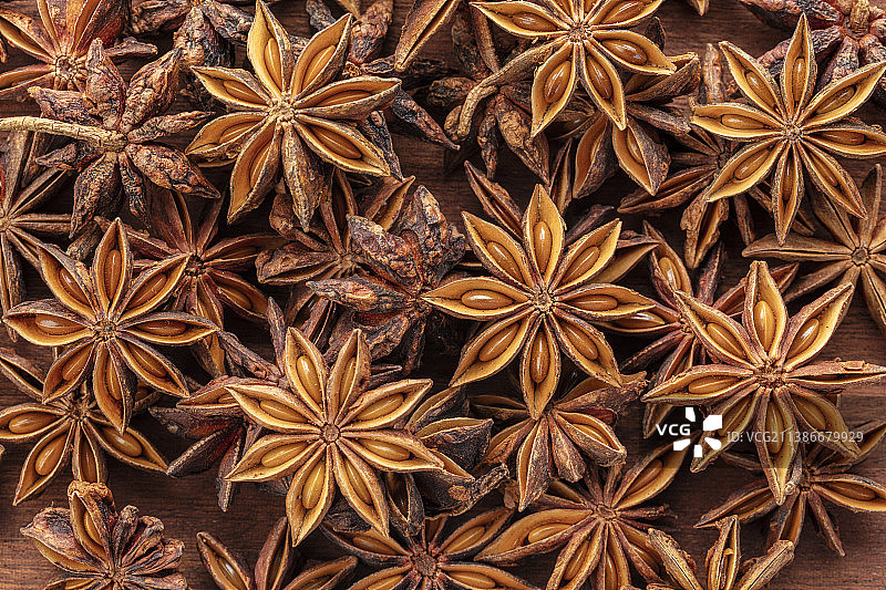 八角茴香特写图片素材