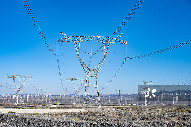 乌鲁木齐达坂城风力发电站图片素材