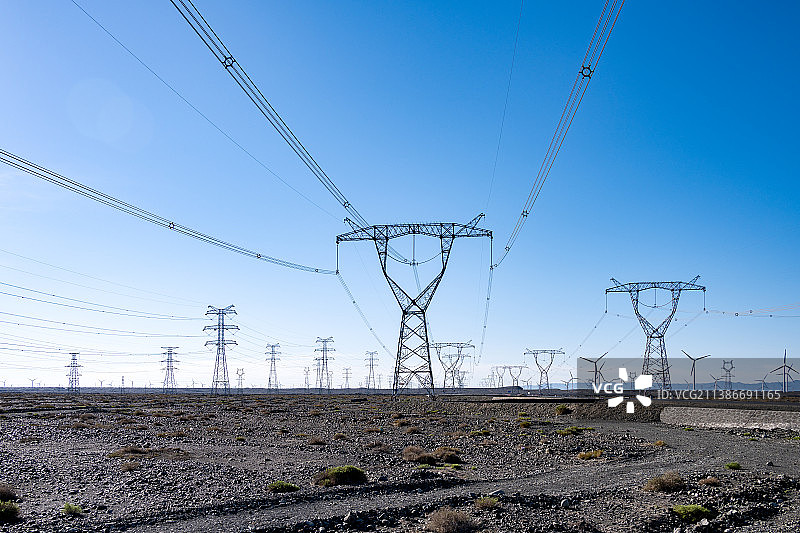 乌鲁木齐达坂城风力发电站图片素材