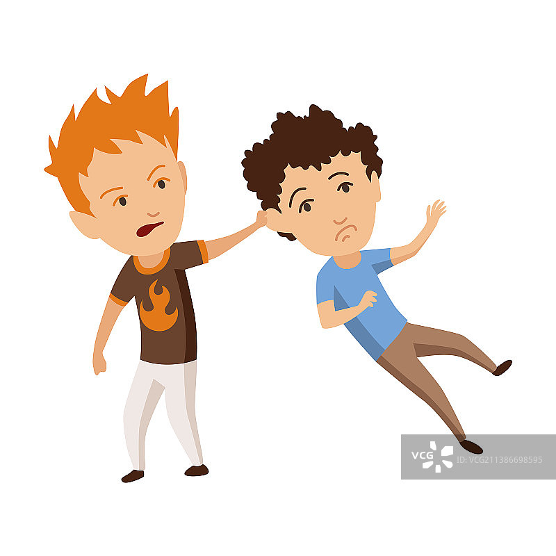 儿童欺凌或语言暴力图片素材