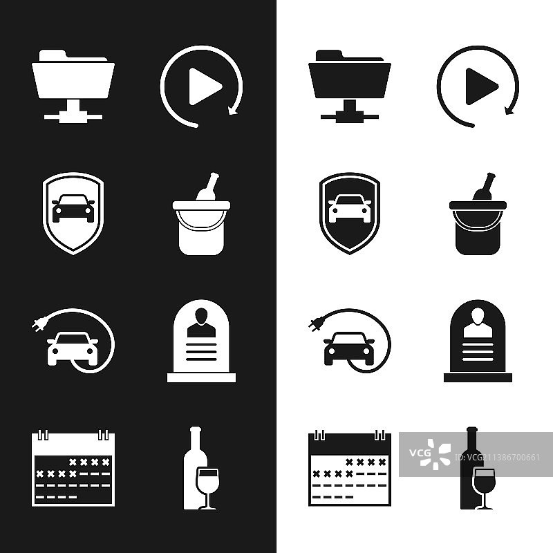 酒桶汽车保护油套装图片素材