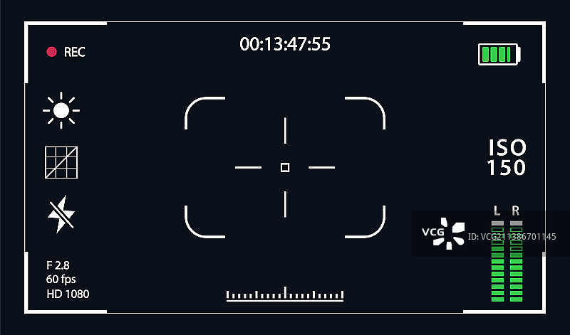 取景器模板记录框图片素材