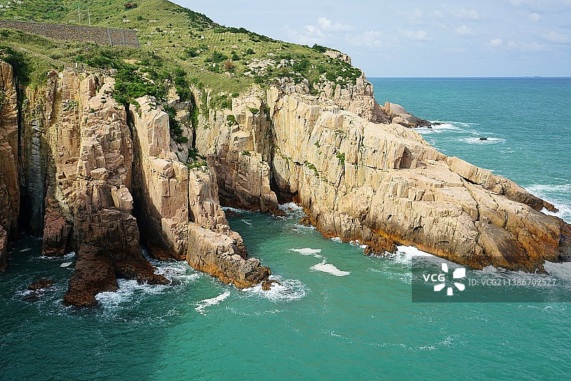 嵊山岛东崖绝壁图片素材