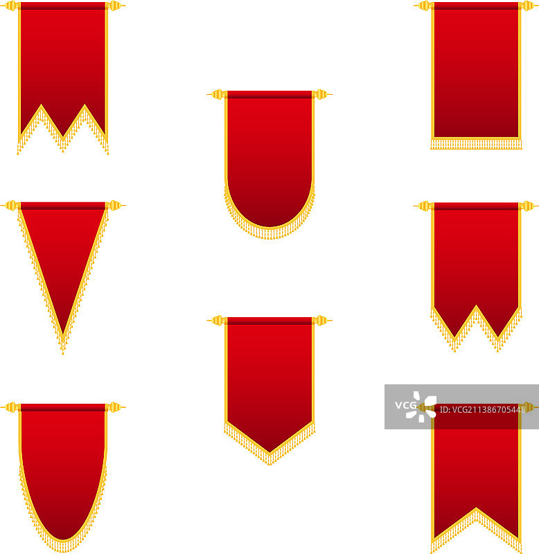 红色皇家中世纪旗帜图片素材