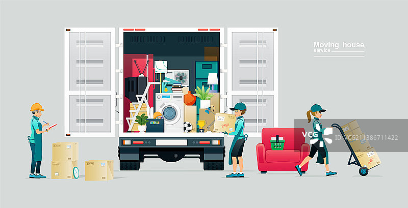 搬家服务图片素材